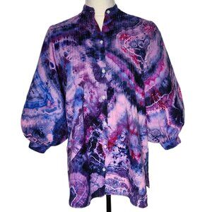 Ralph Lauren, Upcycled, Tie-Dye Tunic. ONE-OF-A-KIND! Size: Small